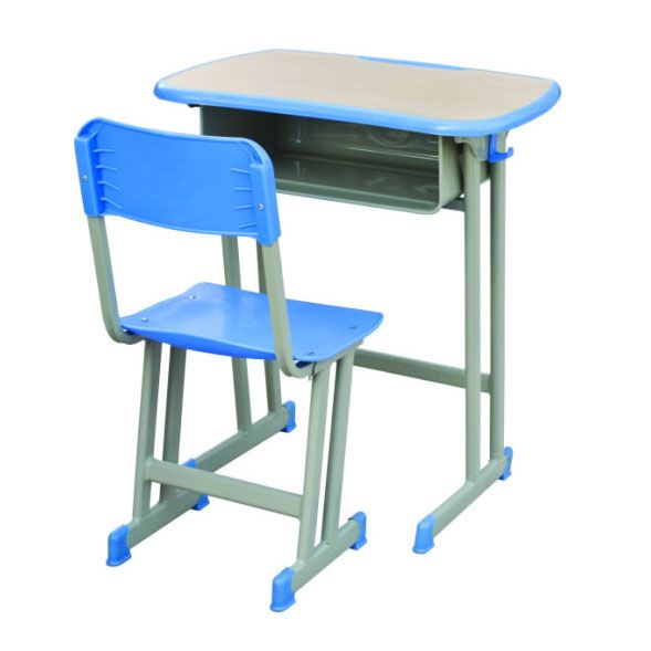 双斜柱固定式不升降课桌椅