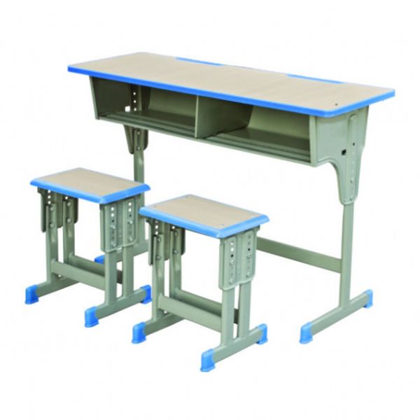 双人单柱单层带双柱小方凳