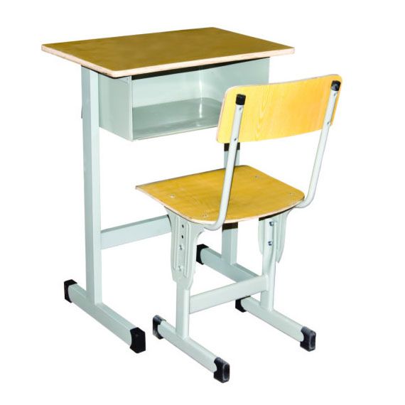 单人固定课桌椅