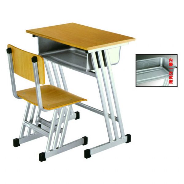 三斜柱单人课桌椅
