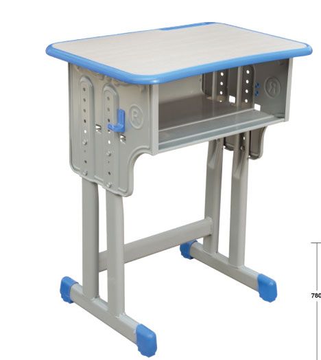 双柱单层课桌