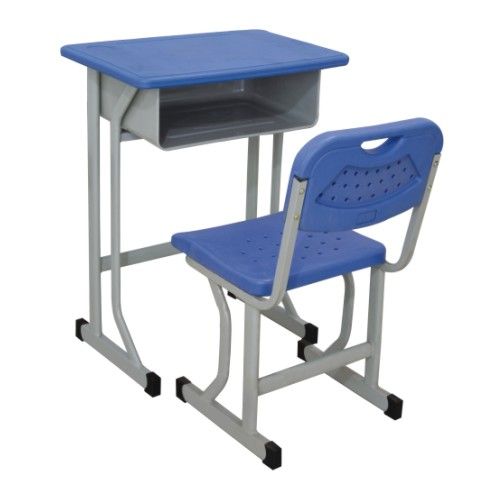 中空吹塑靠背课桌椅