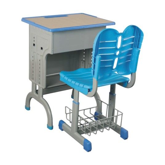 双层升降靠背课桌椅