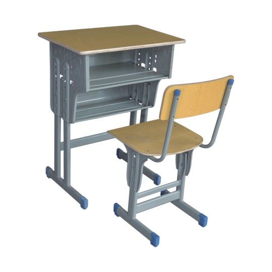 双层升降靠背课桌椅
