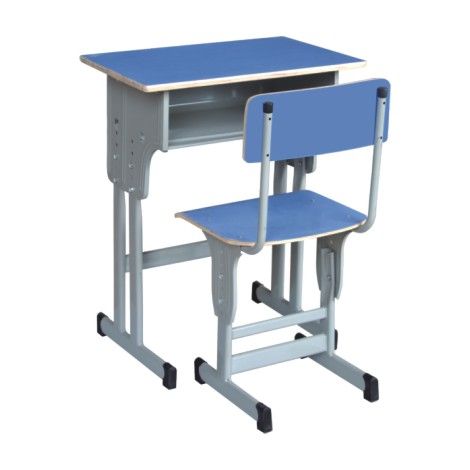 单层升降靠背课桌椅