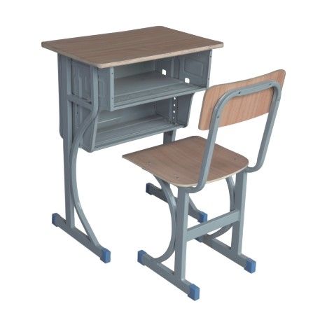 K型单层靠背课桌椅