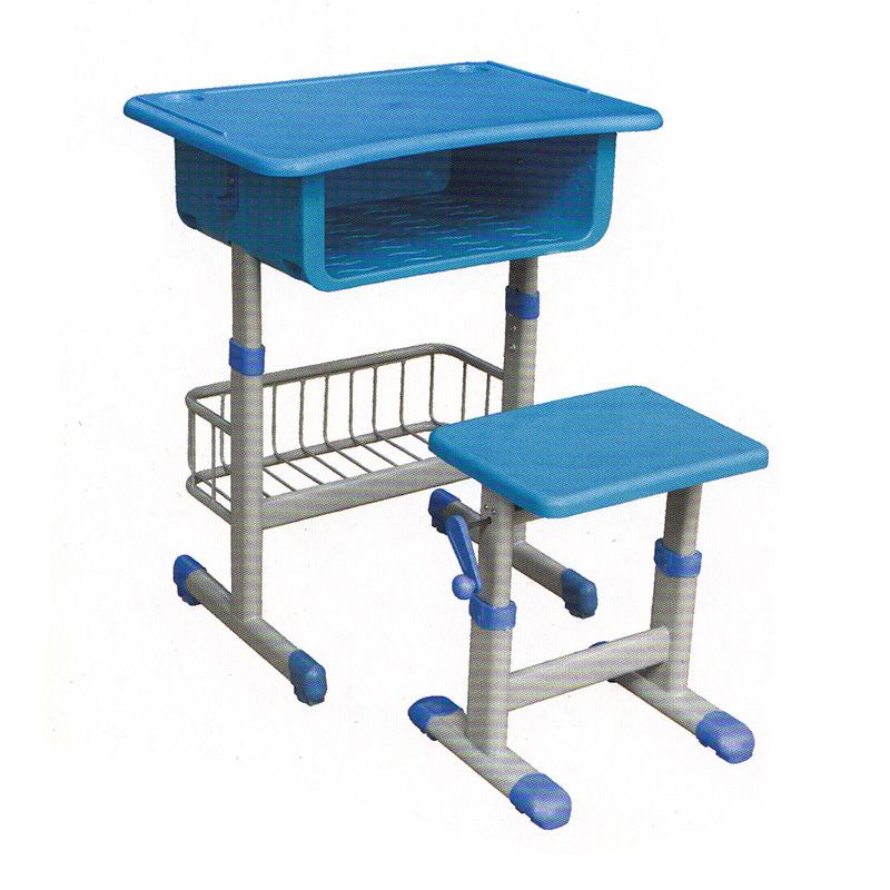 塑料手摇式升降课桌小方凳