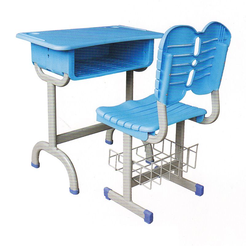 塑料固定式升降课桌椅