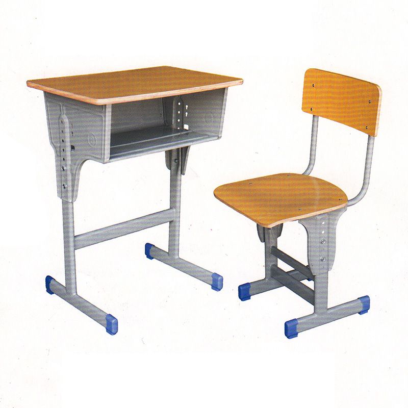 多层板单层单柱课桌椅