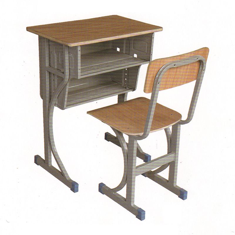 K型单层靠背课桌椅
