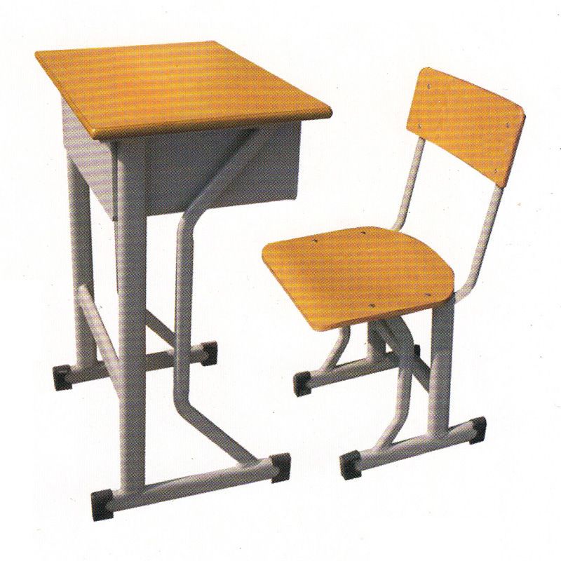 K型单层靠背课桌椅