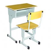 多层板单层开口升降课桌椅MZ-9045