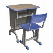 注塑包边双层升降课桌椅MZ-22136