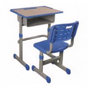 注塑包边套管式升降课桌椅MZ-26139