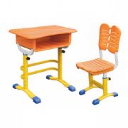 塑料旋钮式升降课桌椅MZ-10255