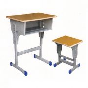 多层板单层单柱课桌小方凳MZ-31065