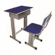 多层板单层升降靠背课桌椅MZ-35096