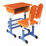 塑料套管式升降课桌椅MZ-09228