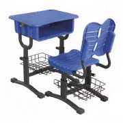塑料旋钮式升降课桌椅MZ-09285