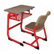 外贸版单人课桌椅（加大书包斗）MZ-45176