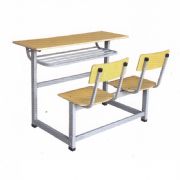 外贸版双人连体课桌椅MZ-48190
